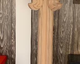 7.5ft White Wash Artist 5 Head Street Light Lamp 89x26x26 HxWxD