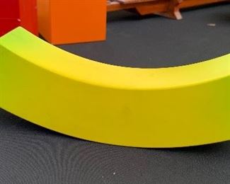 Artist Cubist Banana Wood sculpture