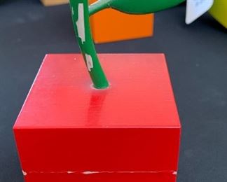 Artist made Cubist Apple Wood sculpture