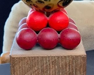 Carved Wood Eye Sculpture