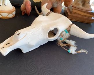 Ceramics Cow Skull