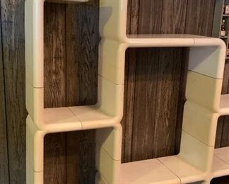 UMBO Space Age MCM Kay Leroy Ruggles White Modular Shelf unit for Directional