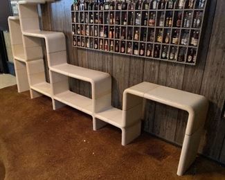 UMBO Space Age MCM Kay Leroy Ruggles White Modular Shelf unit for Directional