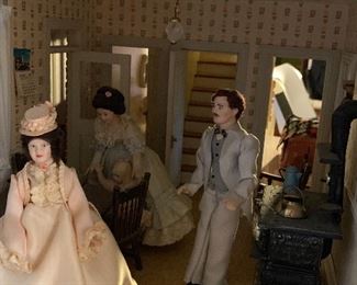 Huge Amazing Dollhouse 22x35x68in approx HxWxD