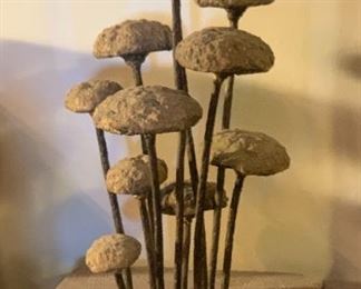 Wood/MEtal Mushroom Sculpture