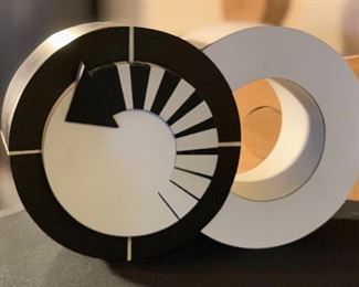 Artist Made Black/White Clock