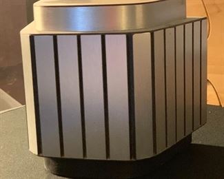 Brushed Metal Pedestal Stand
