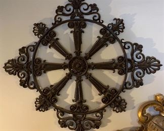 Vintage Wrought Iron Wall Hanging