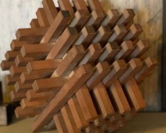 Artist Made Wood Cube