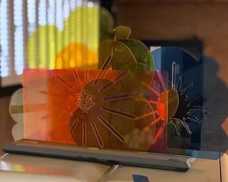 Artist Made Acrylic Sun/Moon Sculpture