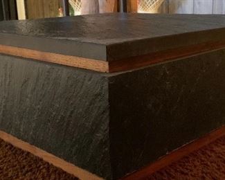 Heavy Slate Pedestal Cab 9.5 x 20.5x20.5in HxWxD
