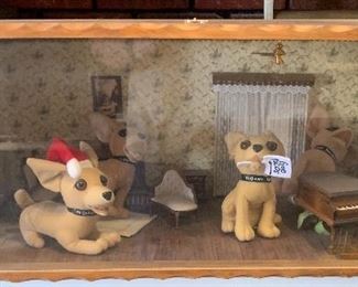 Artist Made Chihuahua Shadow Box Scene