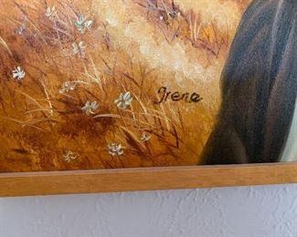 Original Art Girl in the Field Grene