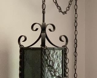 Wrought Iron Hanging Lamp
