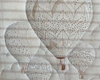 Original Art Stitched Hot Air Balloons