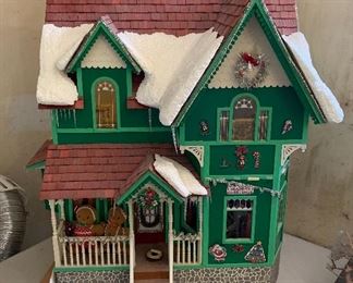 Custom Built Christmas House Doll House