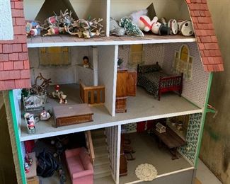 Custom Built Christmas House Doll House
