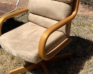 Oak Bentwood Rolling Chair