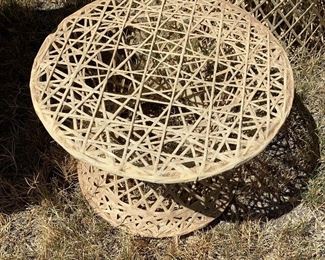 1960s Fiberglass Planter Pre Russell Woodard Ottoman