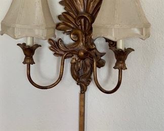 2 Vintage Wall Sconces/Lights