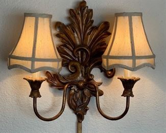 2 Vintage Wall Sconces/Lights