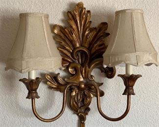 2 Vintage Wall Sconces/Lights