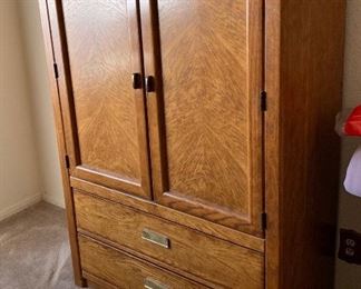 Stanley Walnut Dresser/Wardrobe 60 X 40 X 18 HxWxD
