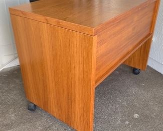 Compact Teak Copenhagen Danish Desk 26X 33.5 X 20.5 HxWxD