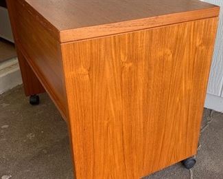 Compact Teak Copenhagen Danish Desk 26X 33.5 X 20.5 HxWxD