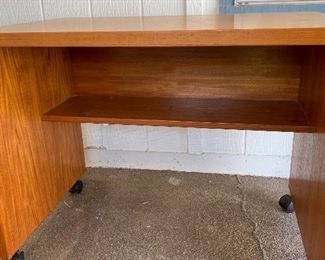 Compact Teak Copenhagen Danish Desk 26X 33.5 X 20.5 HxWxD