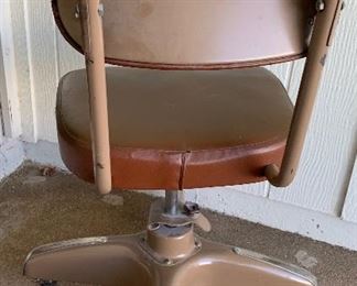 Vintage Cosco Industrial Rolling Office Chair 33x20x20 HxWxD