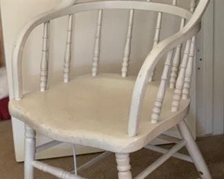 Vintage White Chair AS-IS