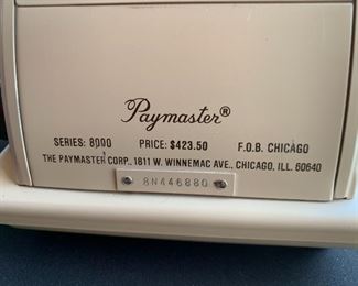 Paymaster 8000 Check Writer
