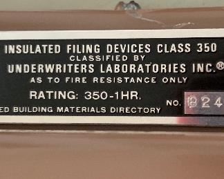 Schwab Fire Rated File Cabinet/Safe 350-1 HR