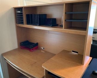 Contemporary Work Desk AS-IS 68x61x27in HxWxD