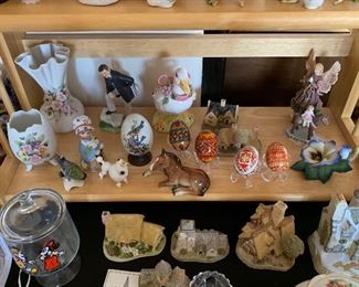 lots of ceramic/porcelain figurines