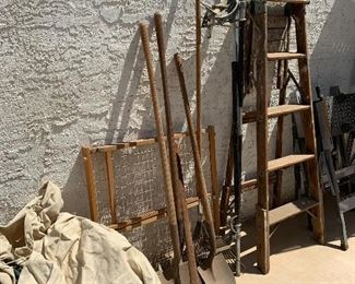 Ladders & yard tools