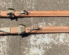 Antique Paris Hickory Snow Skis