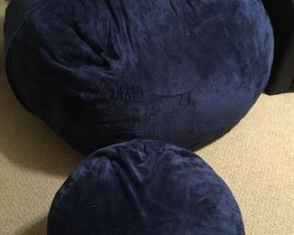 Humongous bean bag and ottoman