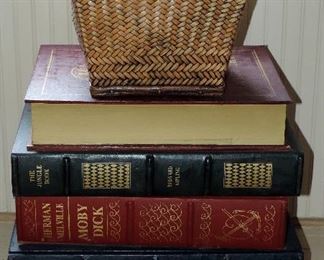 "FAUX BOOK" SIDE TABLE WITH STORAGE