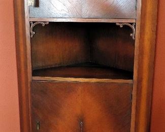 ANTIQUE CORNER CHINA CABINET