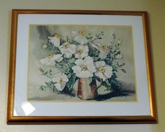 FRAMED FLORAL PRINT