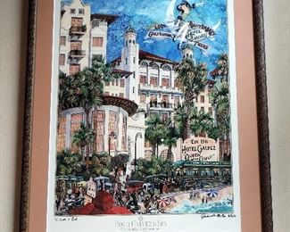 HOTEL GALVEZ FRAMED ART PRINT