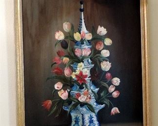 OIL PAINTING TULIPS
