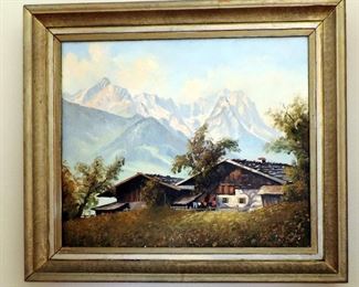 FRENCH ALPS PAINTING