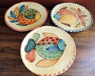 FISH POTTERY PLATES