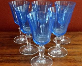 SET OF 6 CRYSTAL GLASSES MILLER ROGASKA