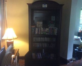 Entertainment cabinet. Lots of CDs and dvds