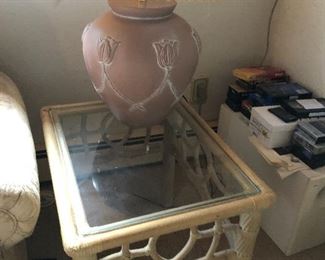 Pair tables and lamps