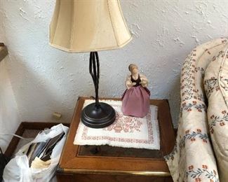 Pair tables and lamps